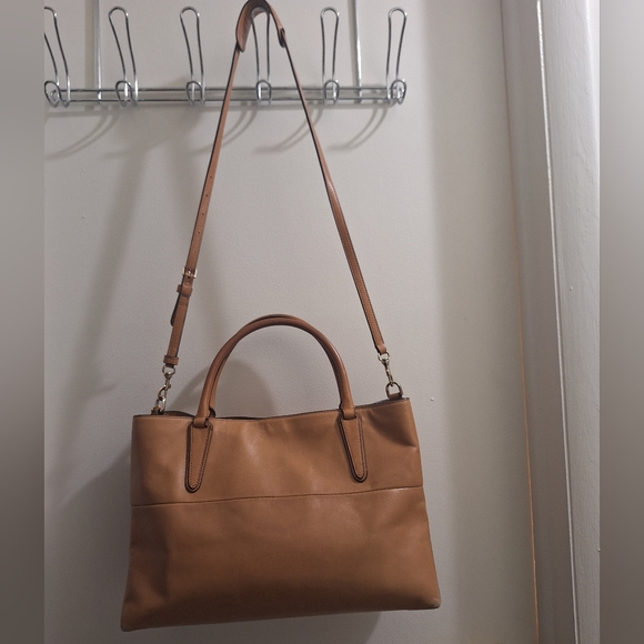 COACH Borough Bag Glove Tanned Large Leather Satchel Shoulder Handbag 32291 - Picture 3 of 4